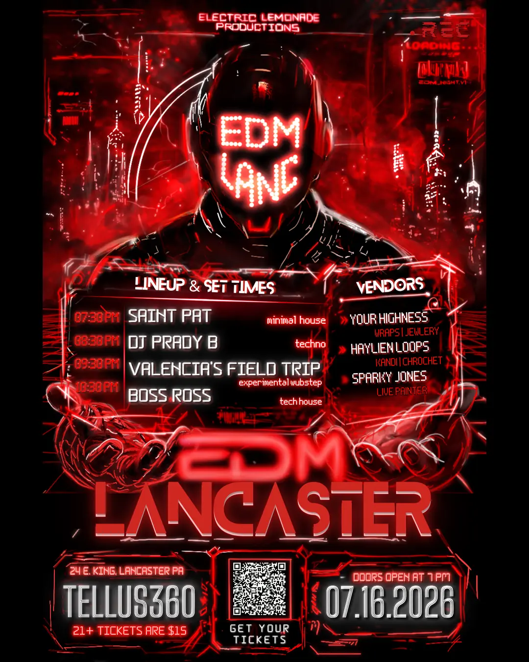 Original EDM Lancaster announcement flyer